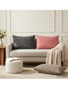 Cuscino con cuscino HEERLEN 2 pz Rosa Velluto