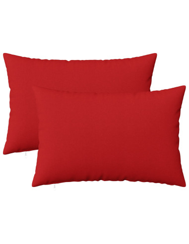Cuscino con cuscino HEERLEN 2 pz Rosso Tessuto