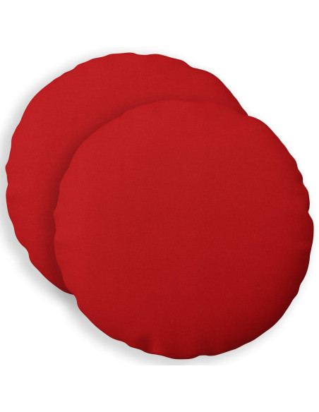 Cuscino con cuscino HEERLEN 2 pz Rosso Tessuto