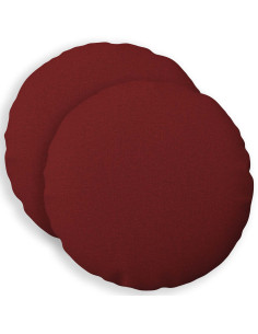 Cuscino con cuscino HEERLEN 2 pz Rosso Vino Tessuto