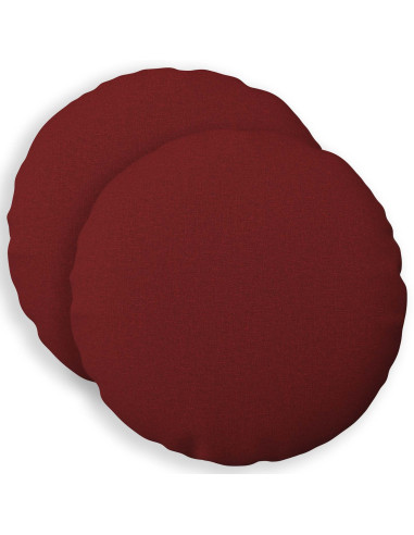 Cuscino con cuscino HEERLEN 2 pz Rosso Vino Tessuto