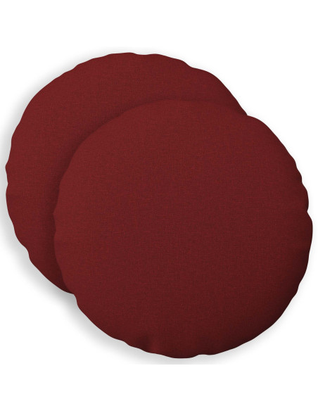 Cuscino con cuscino HEERLEN 2 pz Rosso Vino Tessuto