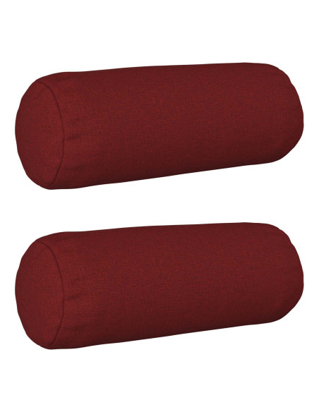 Cuscino con cuscino HEERLEN 2 pz Rosso Vino Tessuto