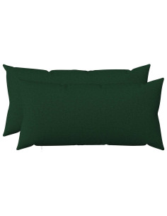 Cuscino con cuscino HEERLEN 2 pz Verde Scuro Tessuto