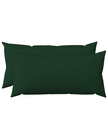 Cuscino con cuscino HEERLEN 2 pz Verde Scuro Tessuto