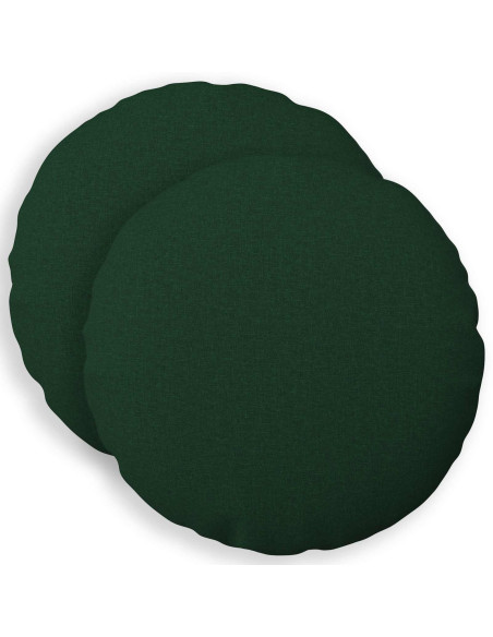 Cuscino con cuscino HEERLEN 2 pz Verde Scuro Tessuto