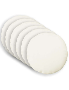 Cuscino con cuscino HEERLEN 6 pz Bianco Tessuto