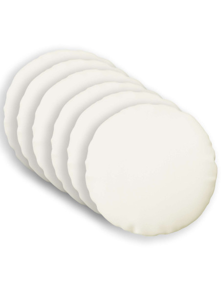 Cuscino con cuscino HEERLEN 6 pz Bianco Tessuto
