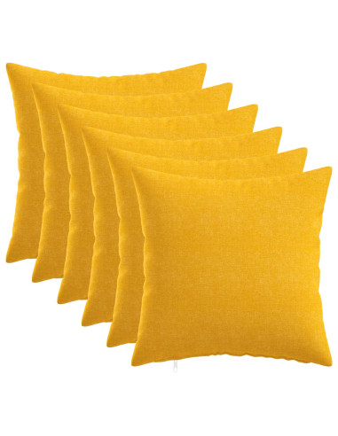 Cuscino con cuscino HEERLEN 6 pz Giallo Chiaro Tessuto