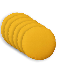 Cuscino con cuscino HEERLEN 6 pz Giallo Chiaro Tessuto