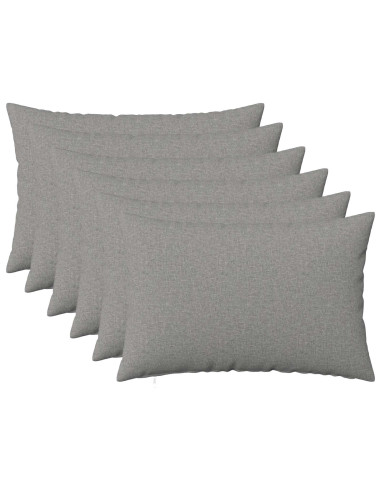 Cuscino con cuscino HEERLEN 6 pz Grigio Nuvola Tessuto