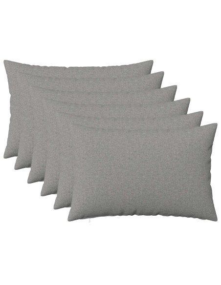 Cuscino con cuscino HEERLEN 6 pz Grigio Nuvola Tessuto
