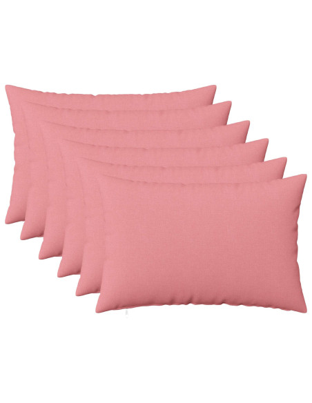 Cuscino con cuscino HEERLEN 6 pz Rosa Tessuto
