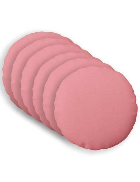 Cuscino con cuscino HEERLEN 6 pz Rosa Tessuto