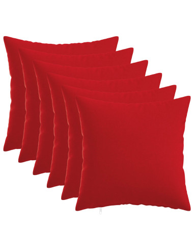 Cuscino con cuscino HEERLEN 6 pz Rosso Tessuto