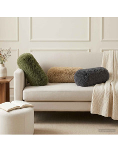 Cuscino con cuscino HEERLEN 6 pz Verde chiaro Fleece PV