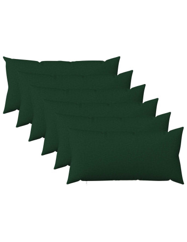 Cuscino con cuscino HEERLEN 6 pz Verde Scuro Tessuto