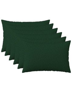 Cuscino con cuscino HEERLEN 6 pz Verde Scuro Tessuto