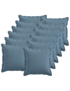 Cuscino con cuscino HOUTEN 12 pz Blu jeans Lino