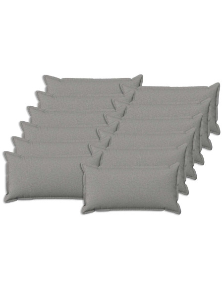Cuscino con cuscino HOUTEN 12 pz Grigio Nuvola Lino