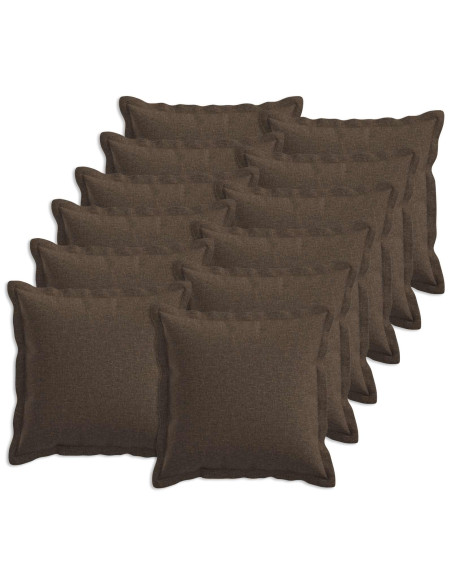 Cuscino con cuscino HOUTEN 12 pz Tortora Lino