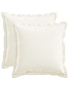 Cuscino con cuscino HOUTEN 2 pz Bianco Lino