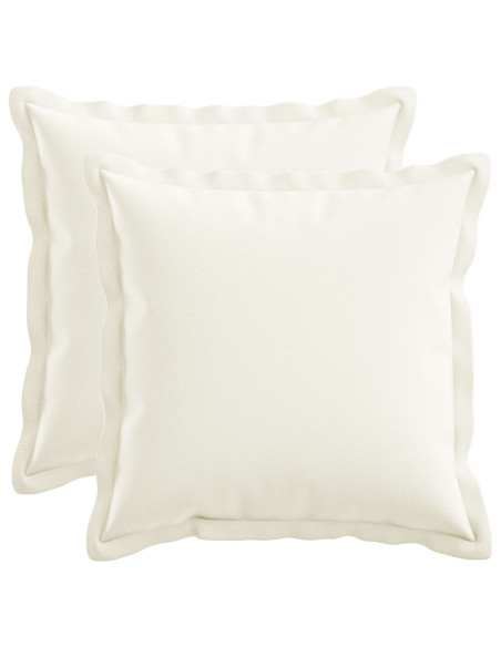 Cuscino con cuscino HOUTEN 2 pz Bianco Lino
