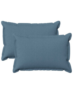 Cuscino con cuscino HOUTEN 2 pz Blu jeans Lino
