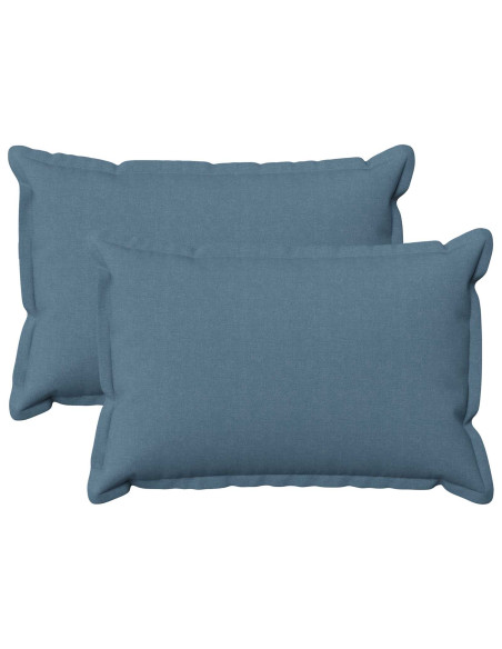 Cuscino con cuscino HOUTEN 2 pz Blu jeans Lino