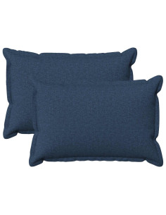 Cuscino con cuscino HOUTEN 2 pz Blu Lino