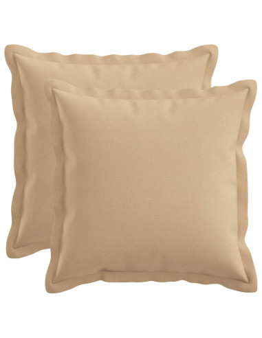 Cuscino con cuscino HOUTEN 2 pz Crema Lino