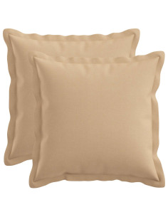 Cuscino con cuscino HOUTEN 2 pz Crema Lino