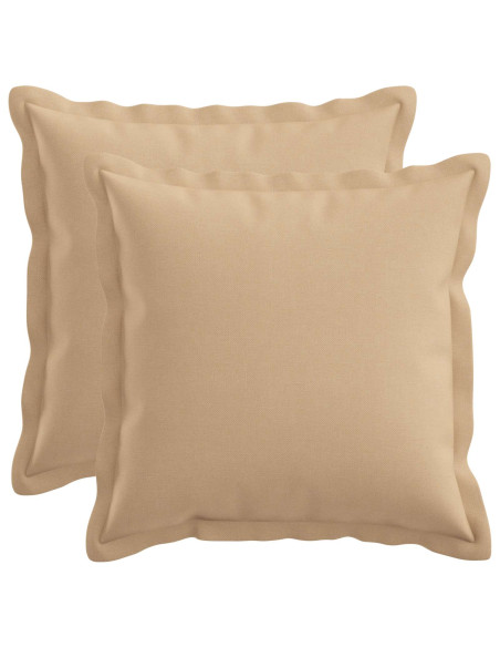 Cuscino con cuscino HOUTEN 2 pz Crema Lino