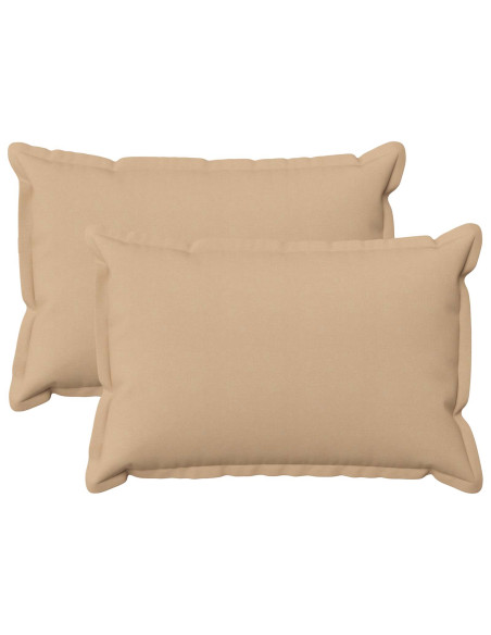 Cuscino con cuscino HOUTEN 2 pz Crema Lino