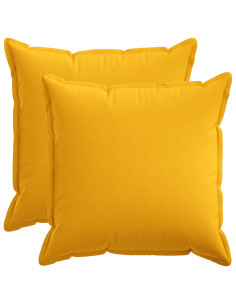Cuscino con cuscino HOUTEN 2 pz Giallo Chiaro Lino