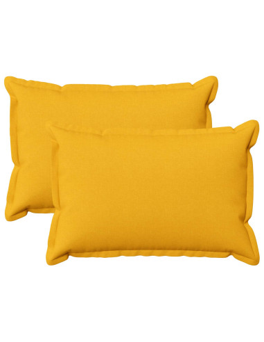 Cuscino con cuscino HOUTEN 2 pz Giallo Chiaro Lino