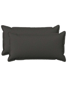 Cuscino con cuscino HOUTEN 2 pz Grigio Scuro Lino