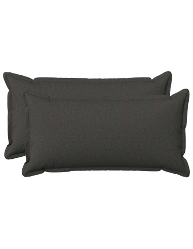 Cuscino con cuscino HOUTEN 2 pz Grigio Scuro Lino