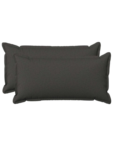 Cuscino con cuscino HOUTEN 2 pz Grigio Scuro Lino