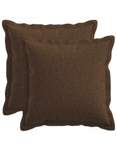 Cuscino con cuscino HOUTEN 2 pz Marrone Lino