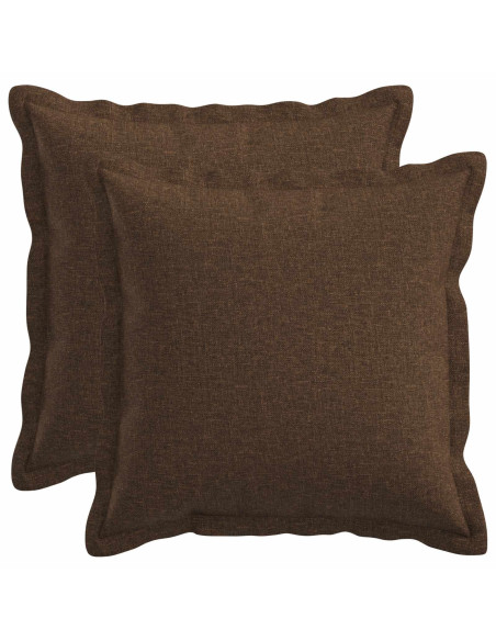 Cuscino con cuscino HOUTEN 2 pz Marrone Lino