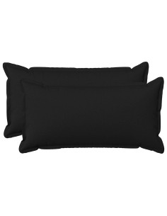 Cuscino con cuscino HOUTEN 2 pz Nero Lino
