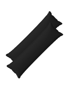 Cuscino con cuscino HOUTEN 2 pz Nero Lino