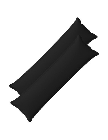 Cuscino con cuscino HOUTEN 2 pz Nero Lino