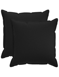 Cuscino con cuscino HOUTEN 2 pz Nero Lino