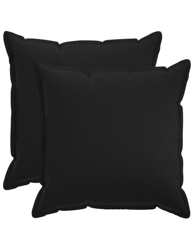 Cuscino con cuscino HOUTEN 2 pz Nero Lino