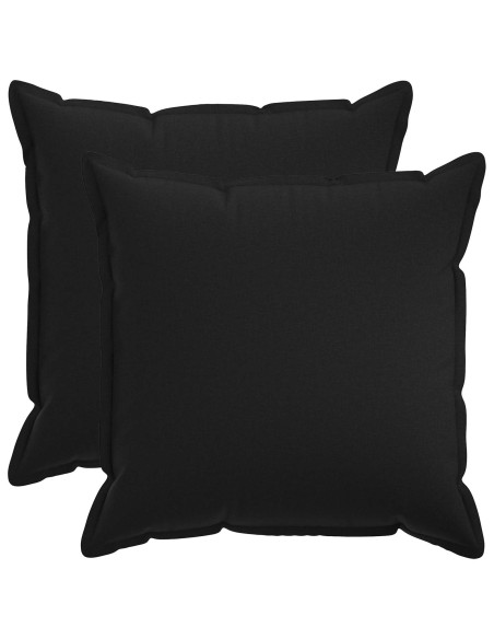 Cuscino con cuscino HOUTEN 2 pz Nero Lino