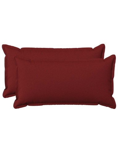 Cuscino con cuscino HOUTEN 2 pz Rosso Vino Lino