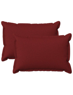 Cuscino con cuscino HOUTEN 2 pz Rosso Vino Lino