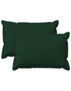 Cuscino con cuscino HOUTEN 2 pz Verde Scuro Lino